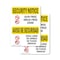 Signmission Gun Free Drug Free Zone Bilingual OSHA Security Notice Sign, Vinyl Decal, 10in W x 14in L, 2PK OS-2PACK-SN-D-1014-L-11543 - alternate 1